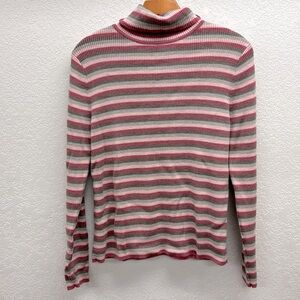 Pendleton Striped Turtleneck Ribbed Sweater Size XL